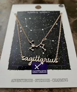 SAGITTARIUS Star Sign Constellation Zodiac Necklace Astrology Horoscope Jewelry - Picture 1 of 6
