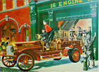 Vintage Fire Engine Postcard "1911 Seagrave Chemical Hose Truck"   A4