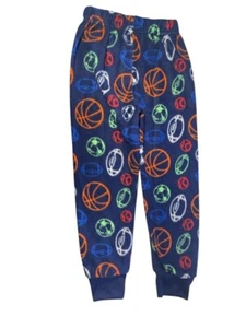 Boys Sports Themed Fleece Pajama Pants Size 5/6 - Picture 1 of 2