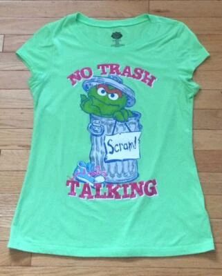 Camiseta Oscar The Grouch Sesame Street No Trash Talking Talla XL Junior (15/17) Foto 1 de 4