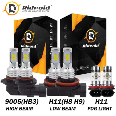 Kit de faros antiniebla LED blancos para Jeep Compass 14-2017 2018 2019 2020 Foto 1 de 4