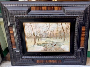 STAUDACHER ARTE -NEVICATA SUL TICINO -PRIMI '900 -FIRMATO- CORNICE COEVA - Foto 1 di 6