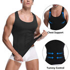 Men's Slimming Body Shaper Shirt Compression Abs abdomen Control Belly Underwear