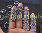1000pcs Lot Amethyst Gemstone Rings 925 Silver Plated Jewelry For Woman