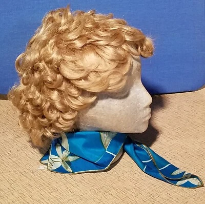 Bufanda de seda vintage Vera Neumann bufandas azules de Vera toda seda enrollada a mano EE. UU. Foto 1 de 4