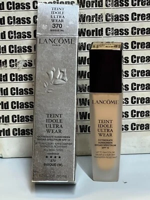 LANCOME - TEINT IDOLE ULTRA WEAR-SPF 15 FOUNDATION-370 BISQUE(W)-1 OZ-RIPPED BOX - Image 1 of 2