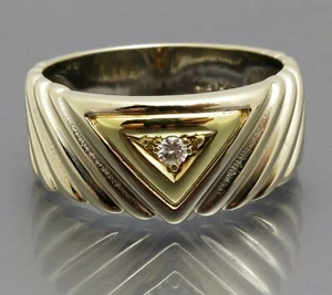 REIF-DESIGN - MARKANTER BICOLOR DIAMANT RING - 585 GOLD - Bild 1 von 6