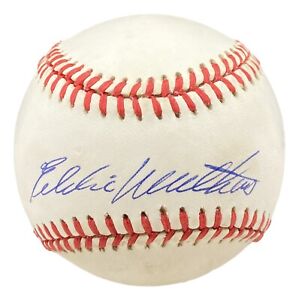 Eddie Mathews Braves Signed Official American League Baseball BAS BH079991