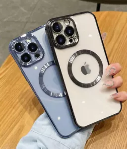 Funda Para iPhone 15 Pro Max 14 Pro Plus 13 12 11 Nueva A Prueba de Golpes Silicona Magnética - Imagen 1 de 44