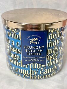 Crunchy English Toffee 3 Wick Candle Bath & Body Works