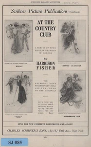 SJ085 Scribner Picture Ad "At The Country Club" by Harrison Fisher (1907) - Picture 1 of 1