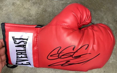Guante de boxeo firmado por Gennady Golovkin Everlast con cordones GGG con prueba Foto 1 de 2