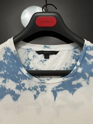 John Varvatos Star U.S.A. Mens T Shirt - “Tie Dye Crew” - Indigo - Vtg - Image 1 of 4