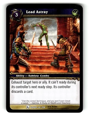 World of Warcraft TCG Fields of Honor Trading Card Lead Astray #58 C - Image 1 of 4
