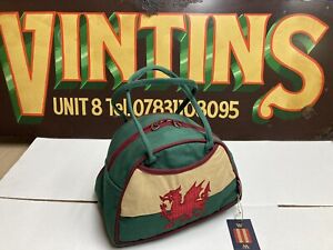 Welsh Dragon Hand Bag /bowling Bag With Stunning Embroidery