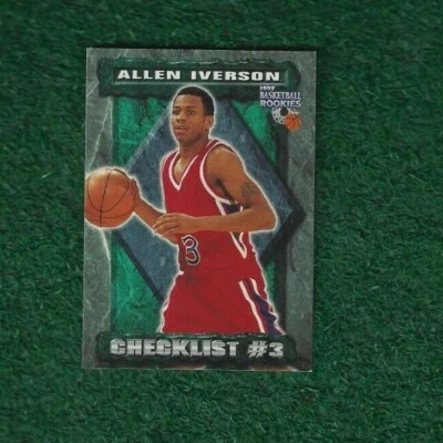 ALLEN IVERSON - NBA HOF - 1997 MARCADOR - LISTA DE VERIFICACIÓN # 3 - TARJETA # 88 - 76ERS Foto 1 de 2