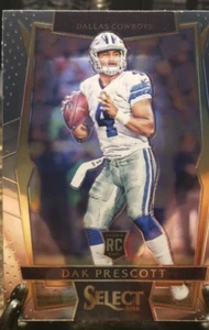 2016 Panini Select Silver Prizm Star Rookie QB Dak Prescott #70 Dallas Cowboys - Picture 1 of 2
