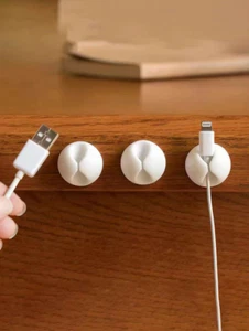 5 PCS Desktop Cable Organizer Clips - Tidy Management for Charging & Data Cables - Picture 1 of 6