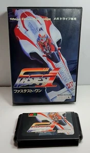 Fastest One HUMAN SEGA Mega Draive Game Soft With Box Insutructions Used NTSC-J - Picture 1 of 9