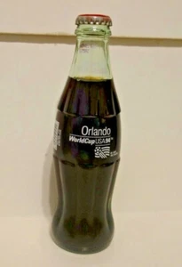 Original 1994 World Cup Soccer USA Orlando Commemorative Coke Bottle - Picture 1 of 4