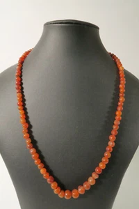 1 Strang Achatperlen CZ84 Karneol African trade one strand Carnelian agate beads - Picture 1 of 5