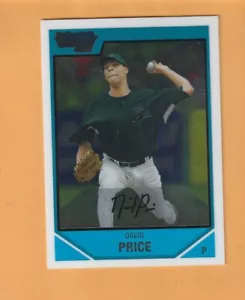David Price Tampa Bay Rays 2007 Bowman Chrome Draft Picks Vanderbilt 7N - Imagen 1 de 2