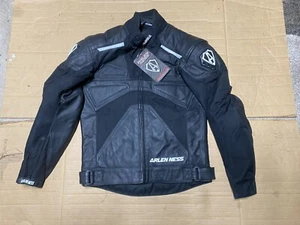 ARLEN NESS Mens Leather & Textile Motorcycle Jacket UK 39"-40" Chest (B62#4) - Picture 1 of 24