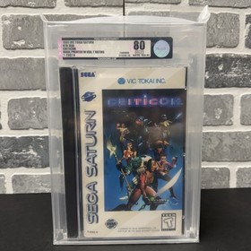 Criticom (Sega Saturn, 1995) VGA Graded 80 (8.5 A) FACTORY SEALED VGA