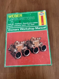 Preowned Weber Carburetors Owners Workshop Manual Thru 1979 - Picture 1 of 2