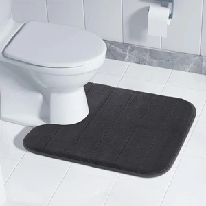 40*50 for Toilet Bath Mat U-Shaped Soft Water Absorption  Non-Slip Contour Rug - Picture 1 of 17