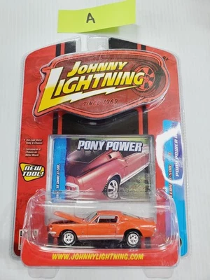 Ford Shelby GT-500 1968 '68 Johnny Lightning Pony Power R2 #4 diecast 1/64 coche A Foto 1 de 4