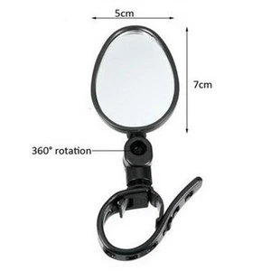 2X Bike Mirror Rotaty Round MTB Road Handlebar Bicycle Rear View Glass Cycling - Picture 1 of 5