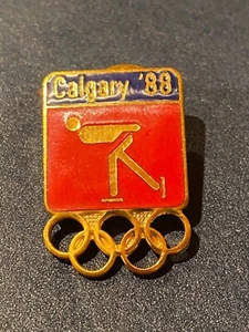 CALGARY 1988 - DATED USA SPEED SKATING TEAM PIN - Picture 1 of 1