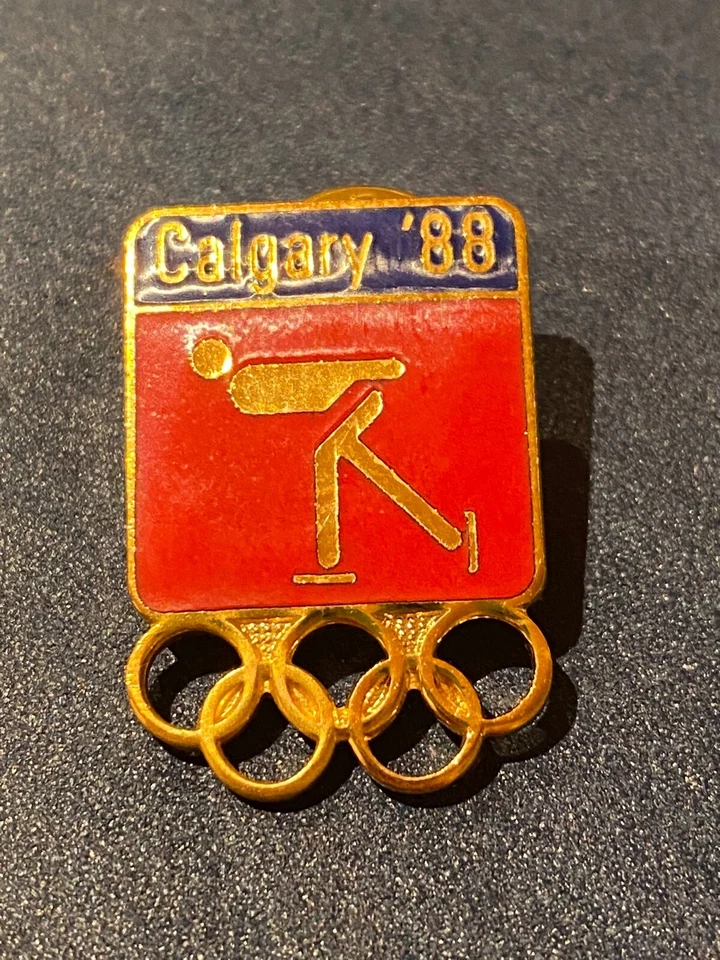 CALGARY 1988  - DATED USA SPEED SKATING  TEAM PIN - Image 1 of 1