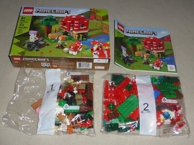 LEGO MINECRAFT 21179 THE MUSHROOM HOUSE SET 272 PCS MINI FIGS MOOSHROOM ALEX NIB