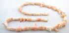 7mm To 12mm Branch 3mm - 4mm Round Spacer Italian Angel Skin Coral Bead Strand