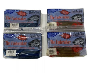4 Packs 2 Undertaker Hot Rib Lures 5” Rib Worm 16 Ct 2 UT Millipede 6.5” 10 Ct - Picture 1 of 7