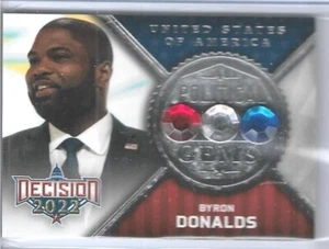 AWESOME 2022 DECISION ~ BYRON DONALDS ~ POLITICAL GEMS CARD #PG34 ~ FLORIDA - Picture 1 of 2