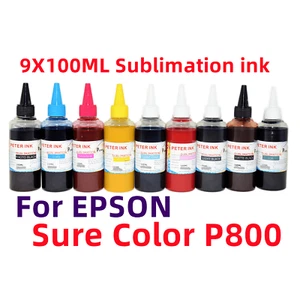 Tinta de recarga de sublimación premium 9X100ML para impresora SureColor SC P800 T850 * - Imagen 1 de 2