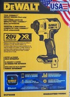 DEWALT Dcf888b 20V MAX* XR® BRUSHLESS TOOL CONNECT IMPACT DRIVER (TOOL ONLY) NEW