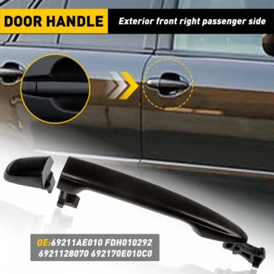 Manija de puerta delantera exterior negra lado derecho para Toyota Camry 2007-2011 Foto 1 de 4