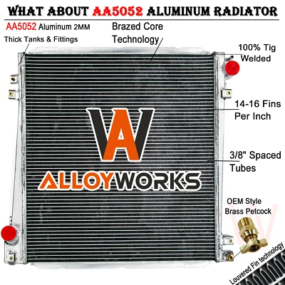 2 Row Radiator For 2002-2005 Mercury Mountaineer Ford Explorer 4.0L 4.6L V8 - Image 1 of 4