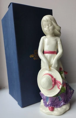 Old Tupton Ware Figurine Young Lady Hat Girl 21cm Tall Figure TW1258 Boxed New