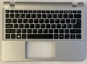 Keyboard AZERTY Belgian Aceraspire E3-111, V3-111P 60.MNTN7.004 Topcase Silver - Picture 1 of 3