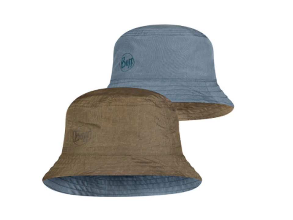 BUFF CAPPELLO REVERSIBILE UNISEX  122592 707  TRAVEL BUCKET HAT BLUE/OLIVE - Imagen 1 de 1