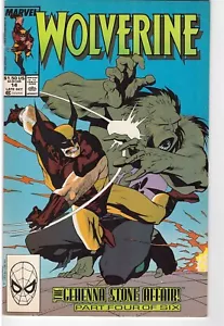Wolverine #14 ottobre 1989 fumetto Marvel Geenna Stone Affair Flying X-Men - Foto 1 di 2