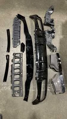 Used For Mercedes C205 2015-2018 Rear Diffuser W/ Black Exhaust Tips C63 Style Foto 1 de 2