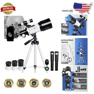 High Power Kids Telescope - 70mm Aperture with Remote Control & Accessories - Picture 1 of 8