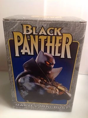 Marvel Bowen Designs Pantera Negra mini busto na caixa #2324/4000 versão moderna 1999 - Imagem 1 de 4
