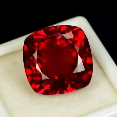 18.65 Ct Natural Cushion Ruby Certified Flawless Burmese Red Loose Gemstone - Image 1 of 4